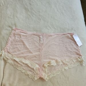 Gilligan & O'Malley Pink Lace Trim Panties
